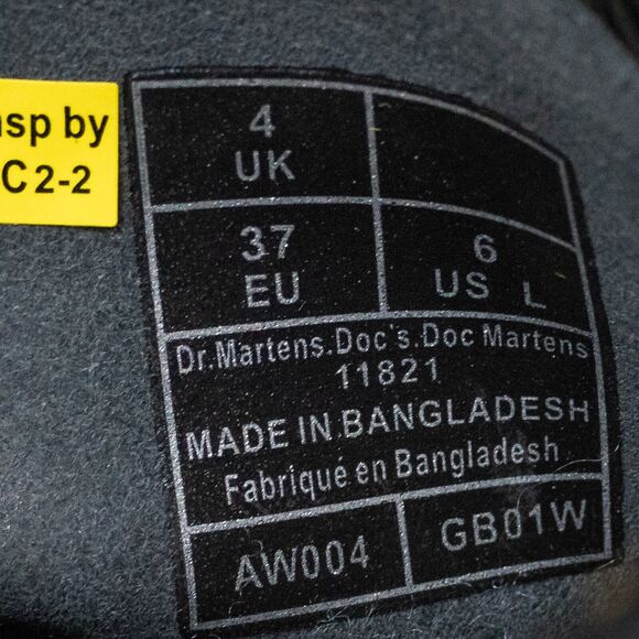 Dr Martens 11821 Combat Boots Women's Sz 6 Black Patent Leather NWOB - Picture 5 of 6